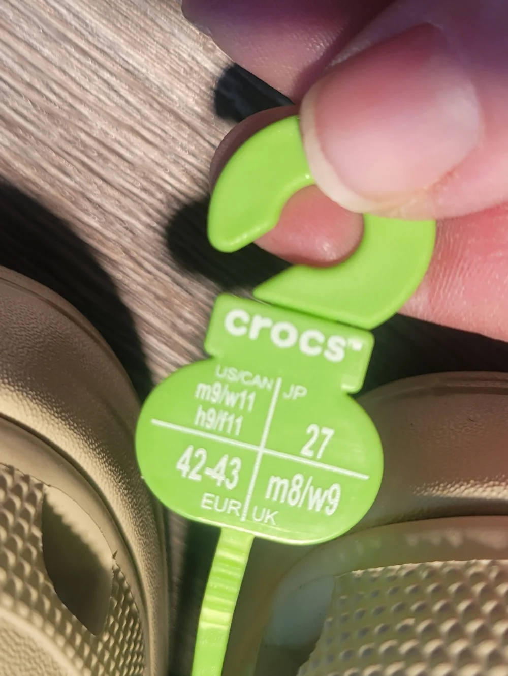 Crocs‎ NWT Siren Clog in the bone colorway Womans Size 11 Mens 9